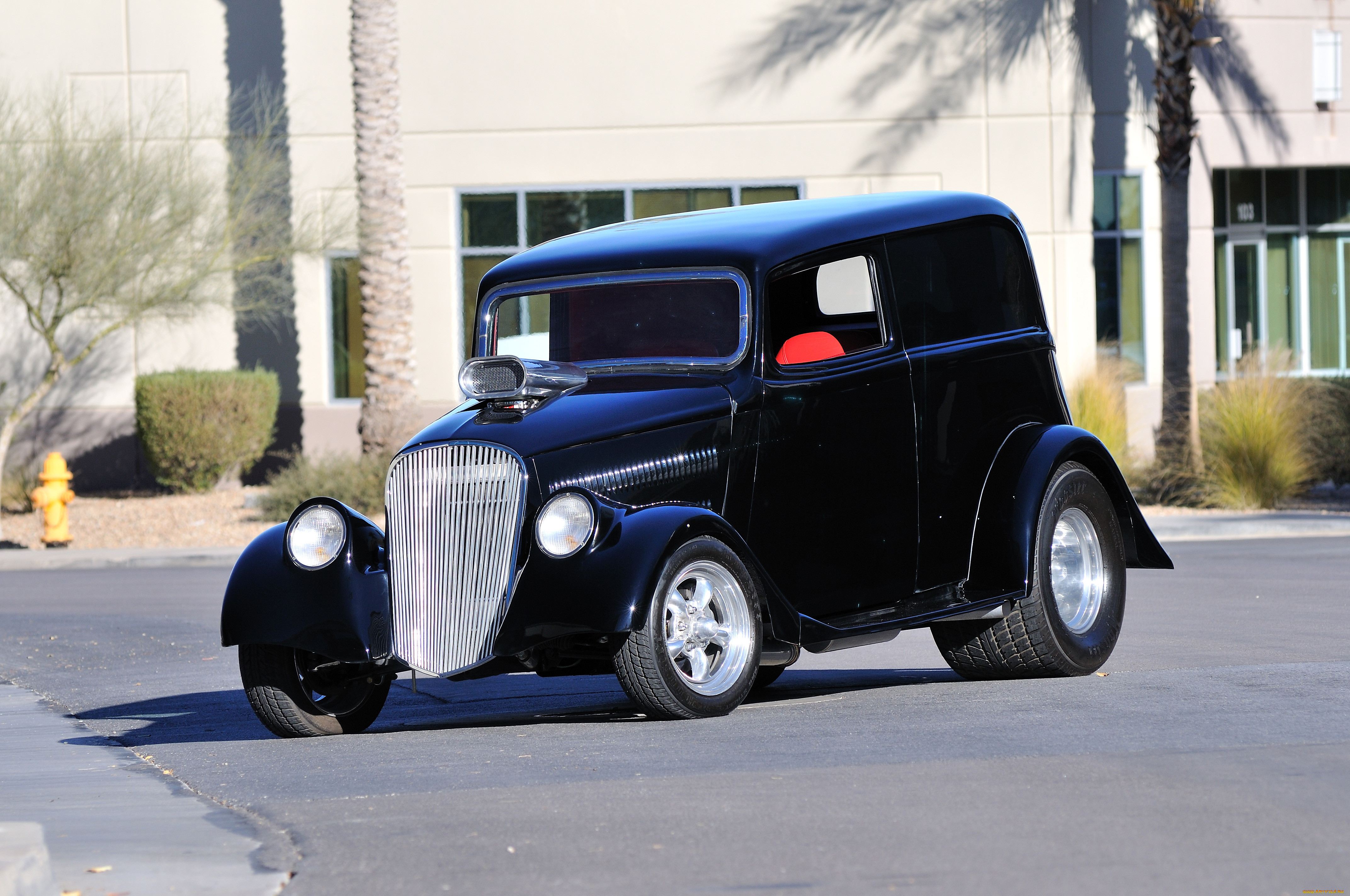, custom, classic, car, street